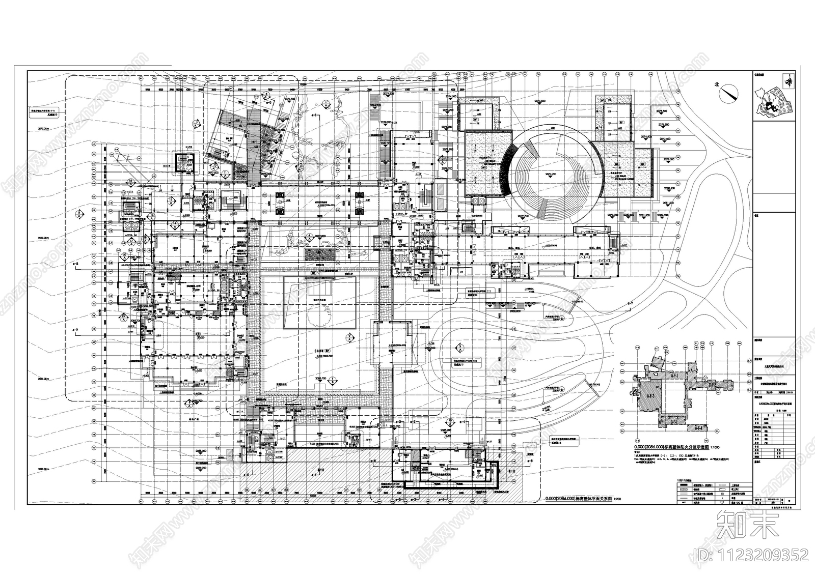 田园大理银桥民宿度假酒店建筑cad施工图下载【ID:1123209352】