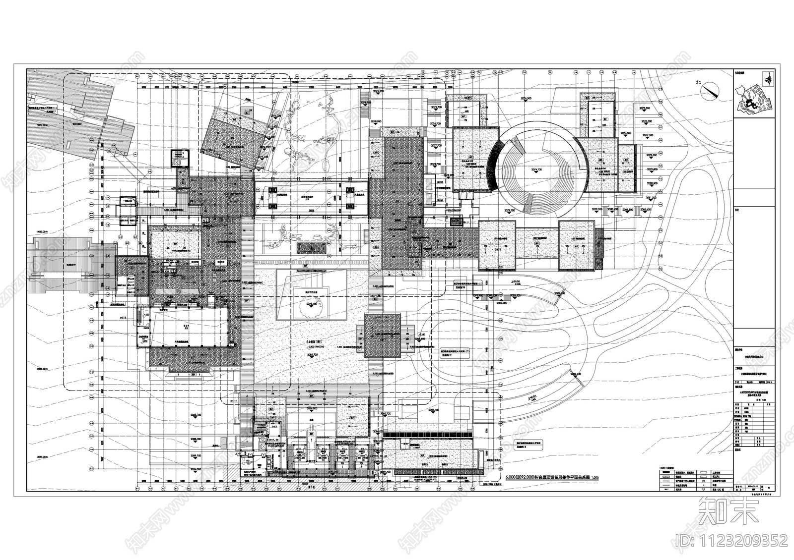 田园大理银桥民宿度假酒店建筑cad施工图下载【ID:1123209352】