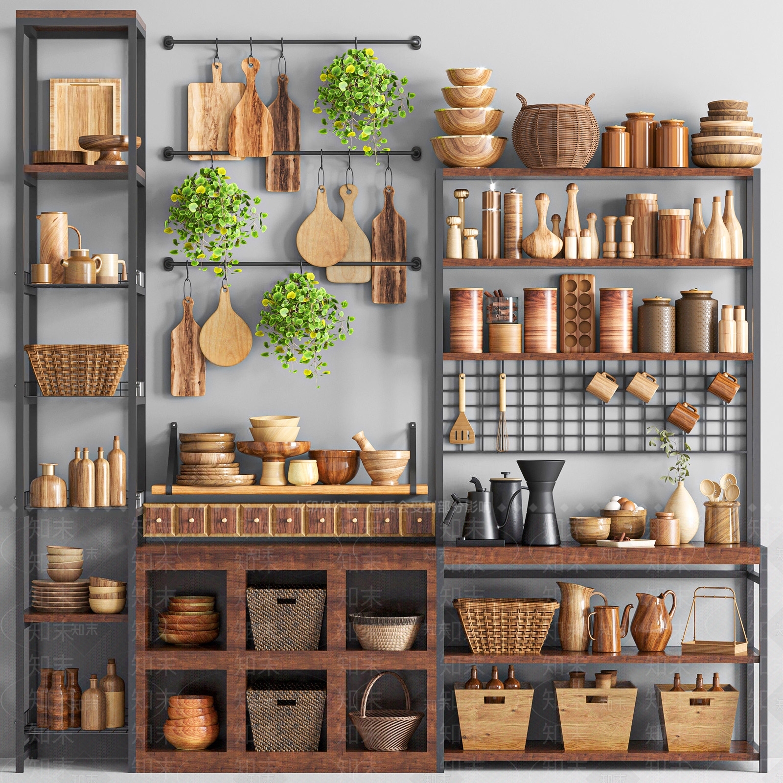 厨房用品SU模型下载【ID:1123209439】