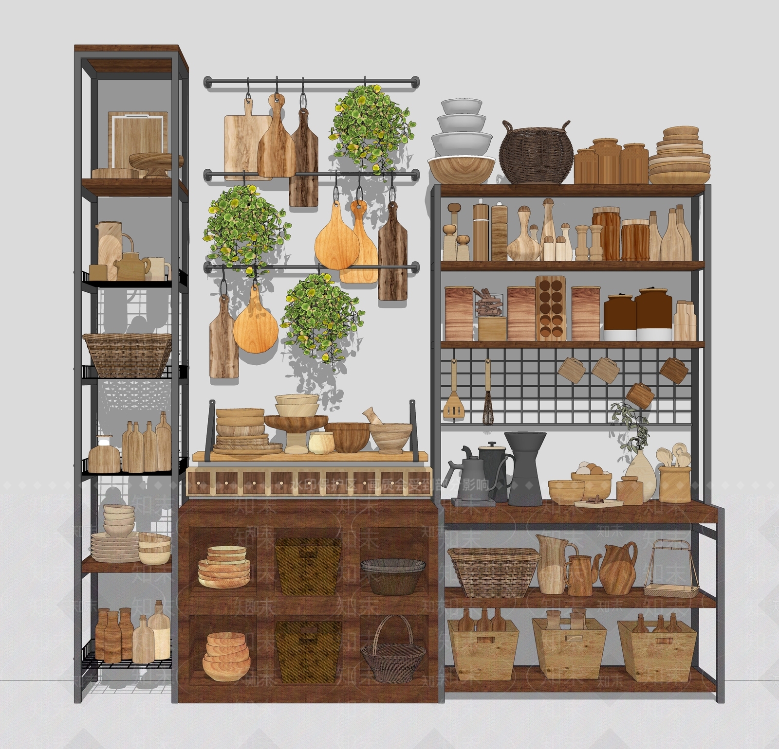 厨房用品SU模型下载【ID:1123209439】