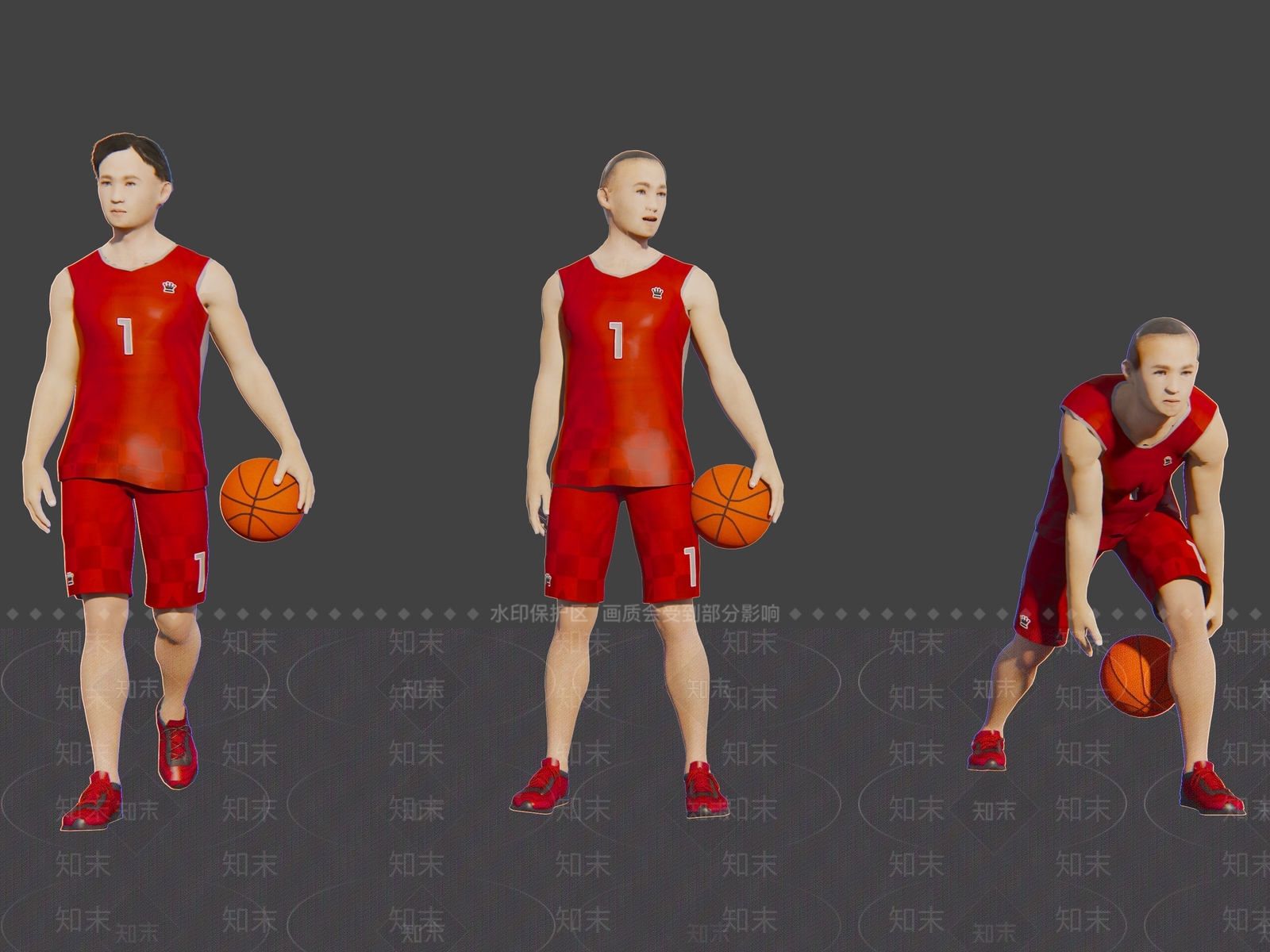 篮球运动员SU模型下载【ID:1123212507】