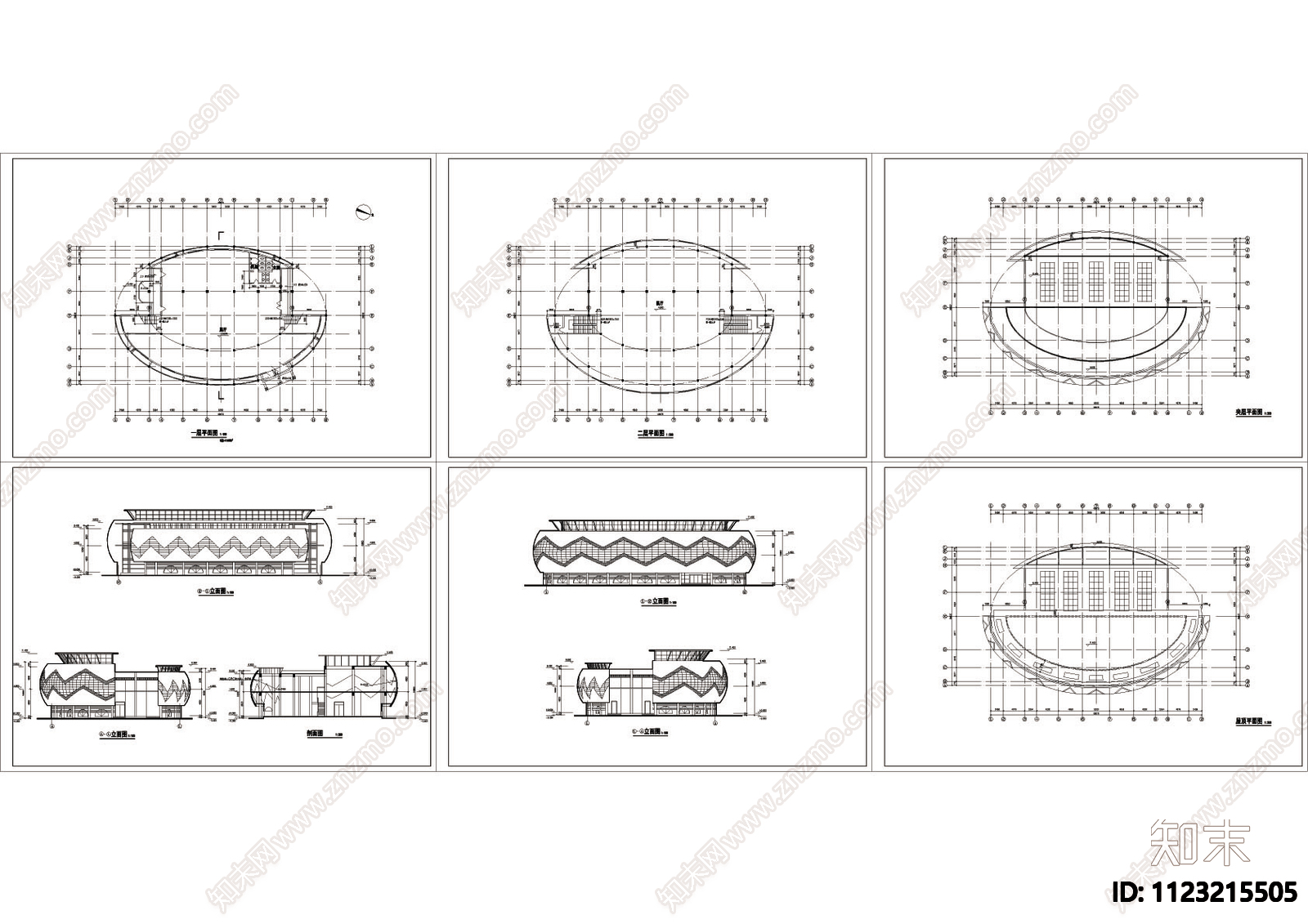 陶罐展览博物馆建筑详图施工图下载【ID:1123215505】