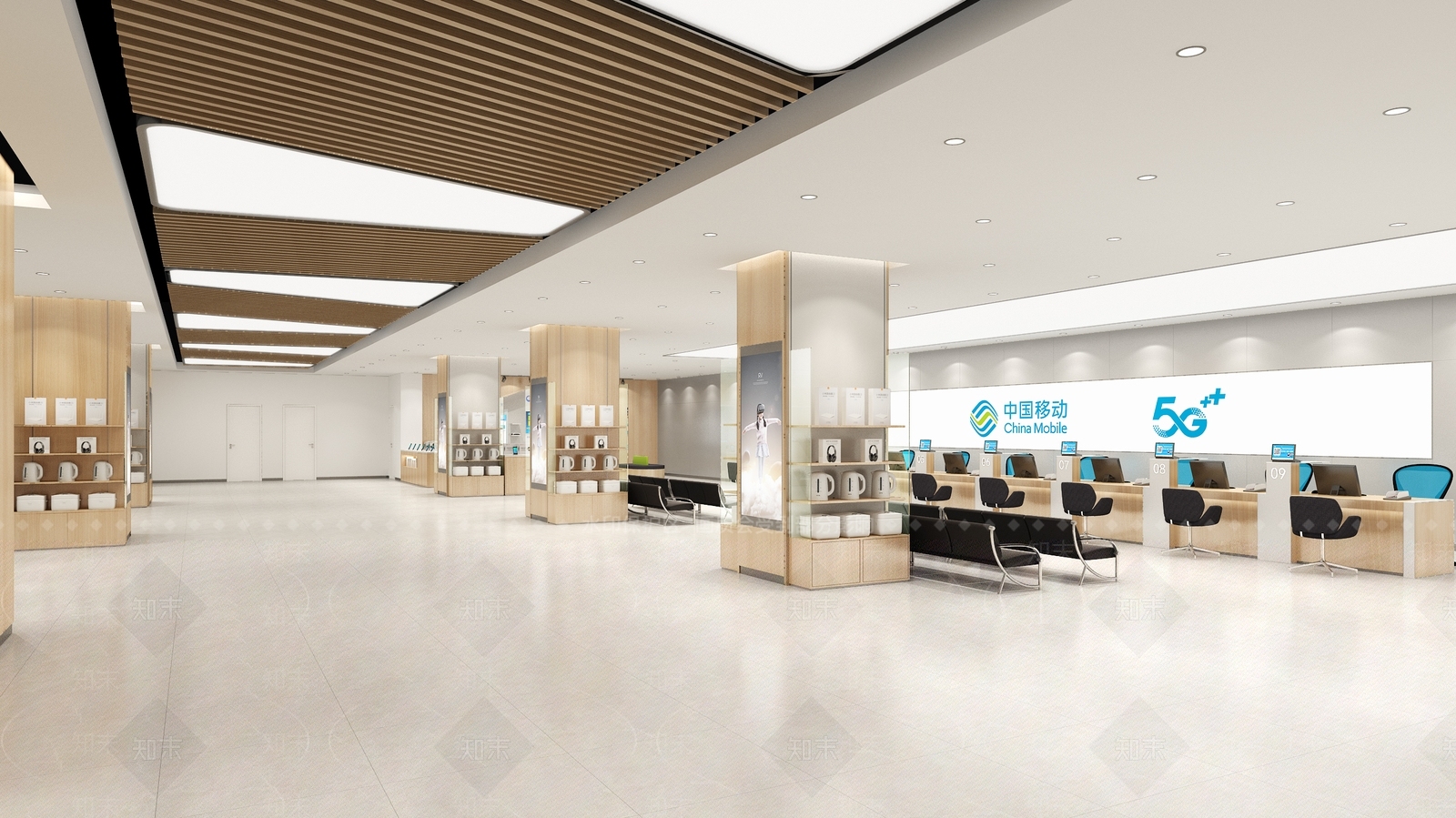 现代移动手机卖场3D模型下载【ID:1123218182】