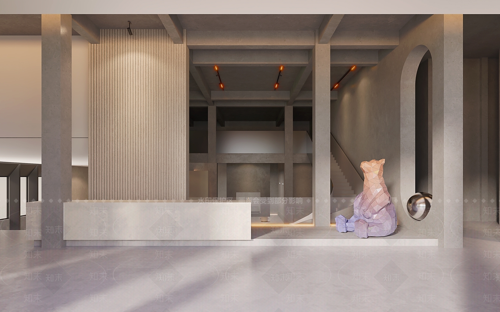 现代服装展示厅3D模型下载【ID:1123232343】