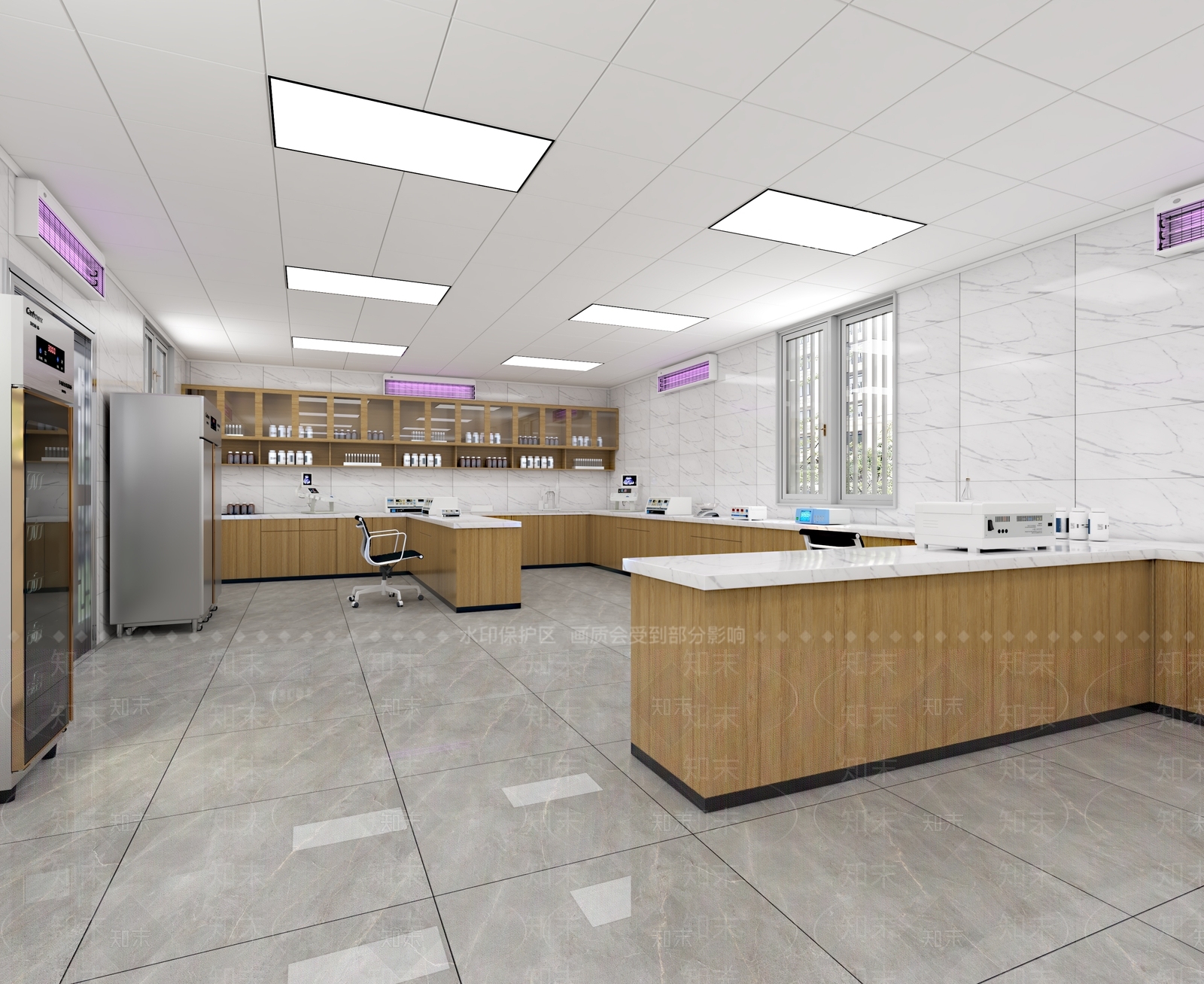 现代医疗实验室3D模型下载【ID:1123234202】