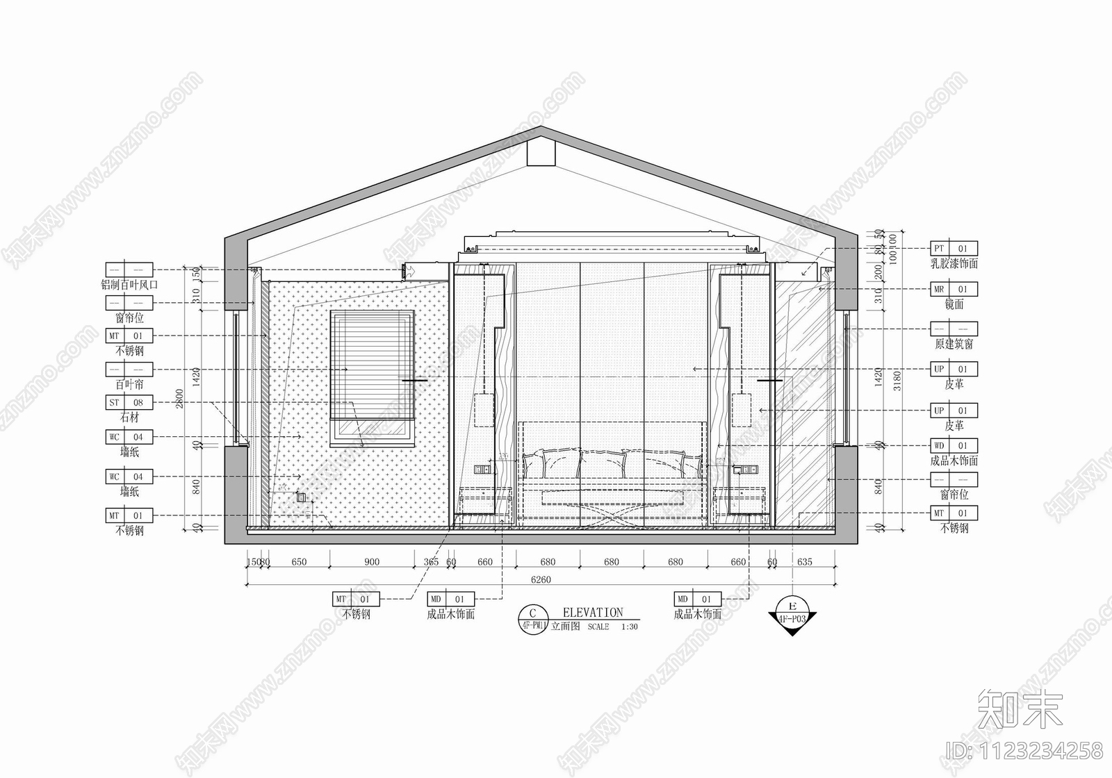 450㎡四层新中式别墅CAD施工图下载【ID:1123234258】