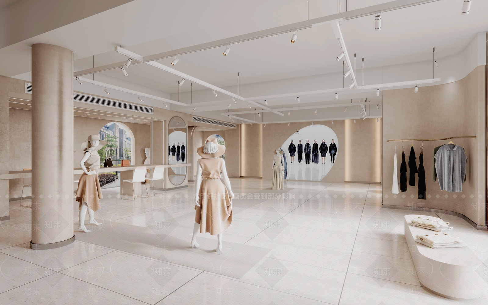 现代服装店3D模型下载【ID:1123234445】_知末3d模型网
