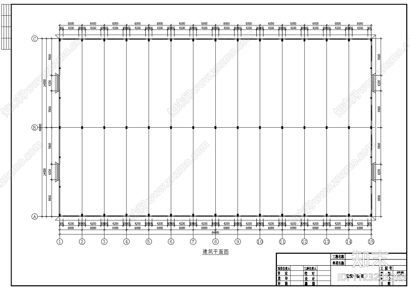 24米双联跨钢管桁架排架结构大棚建筑结构CAD图纸施工图下载【ID:1123235263】