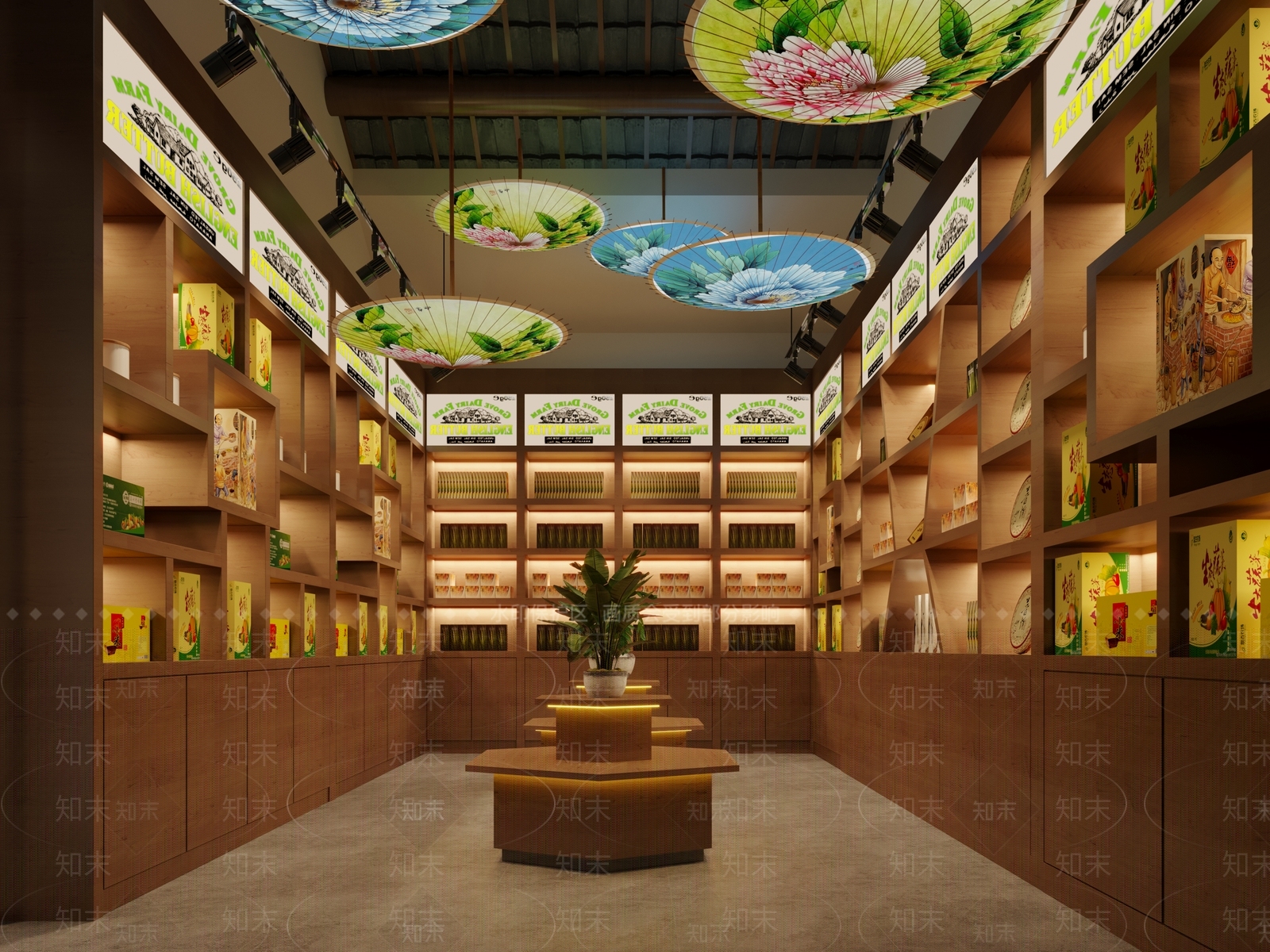 新中式特产店3D模型下载【ID:1123246221】