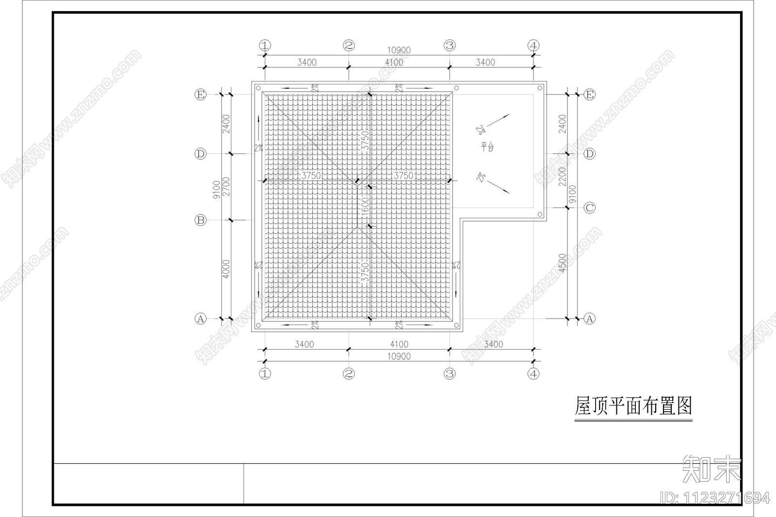 二层农村自建房别墅建筑施工图下载【ID:1123271694】