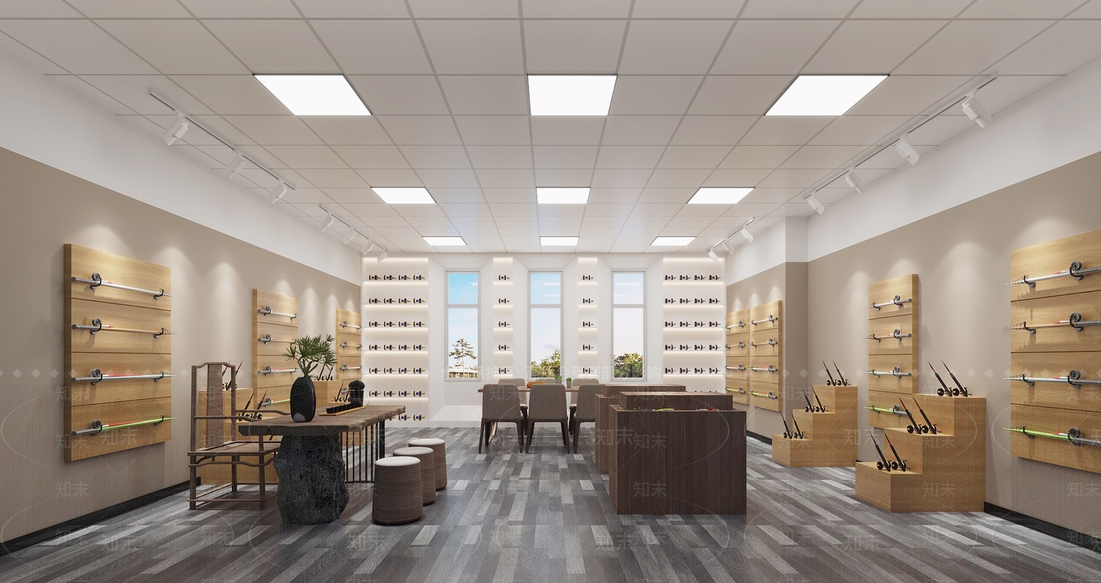 现代渔具专卖店3D模型下载【ID:1123291157】
