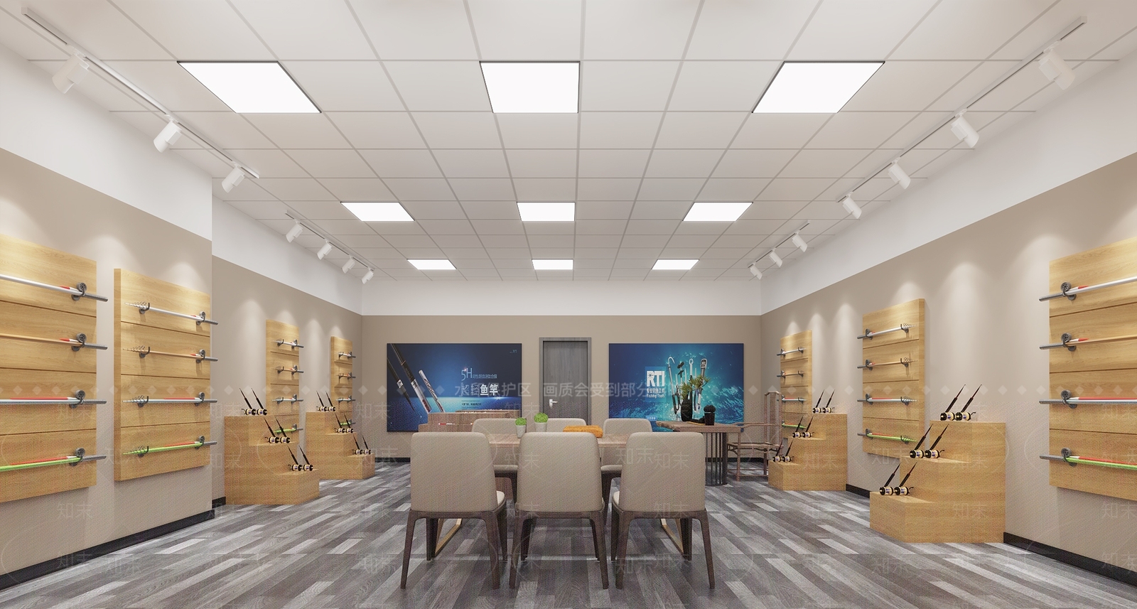 现代渔具专卖店3D模型下载【ID:1123291157】