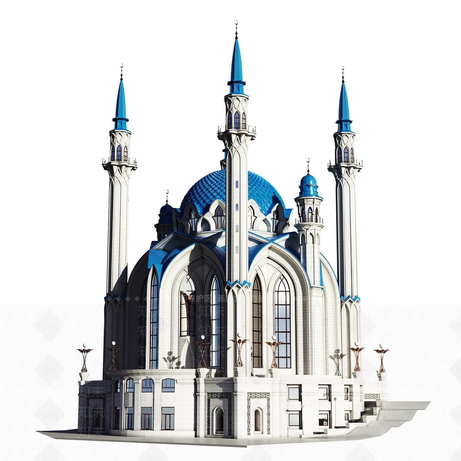 简欧建筑摆件3D模型下载【ID:1123311196】