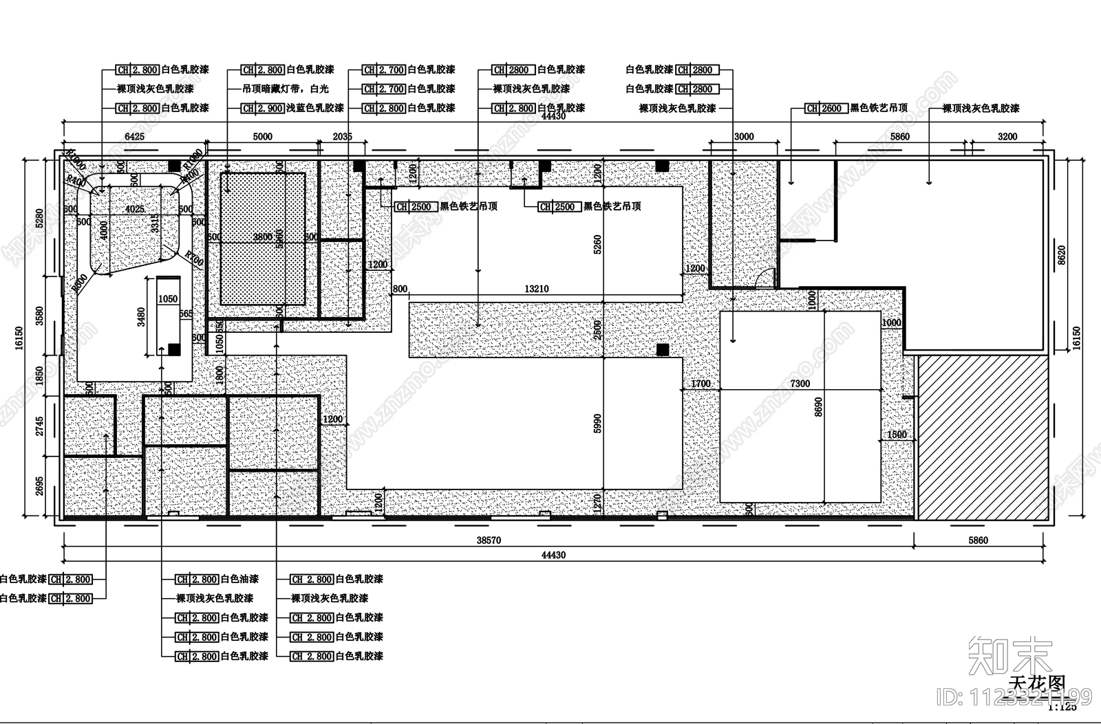 办公室cad施工图下载【ID:1123321199】