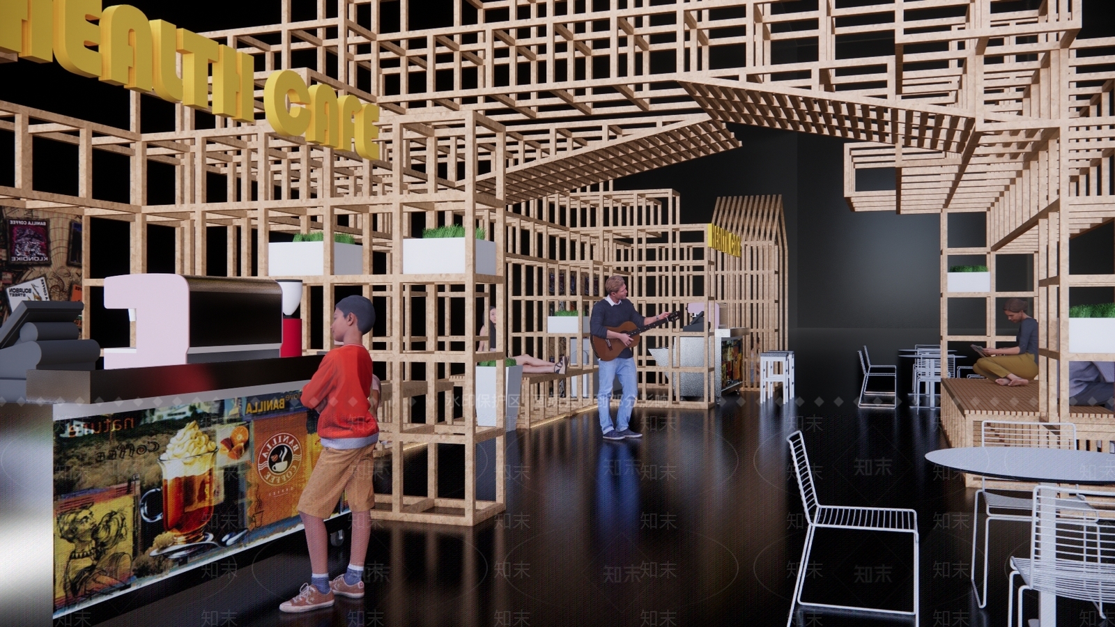现代商业外摆SU模型下载【ID:1123481537】