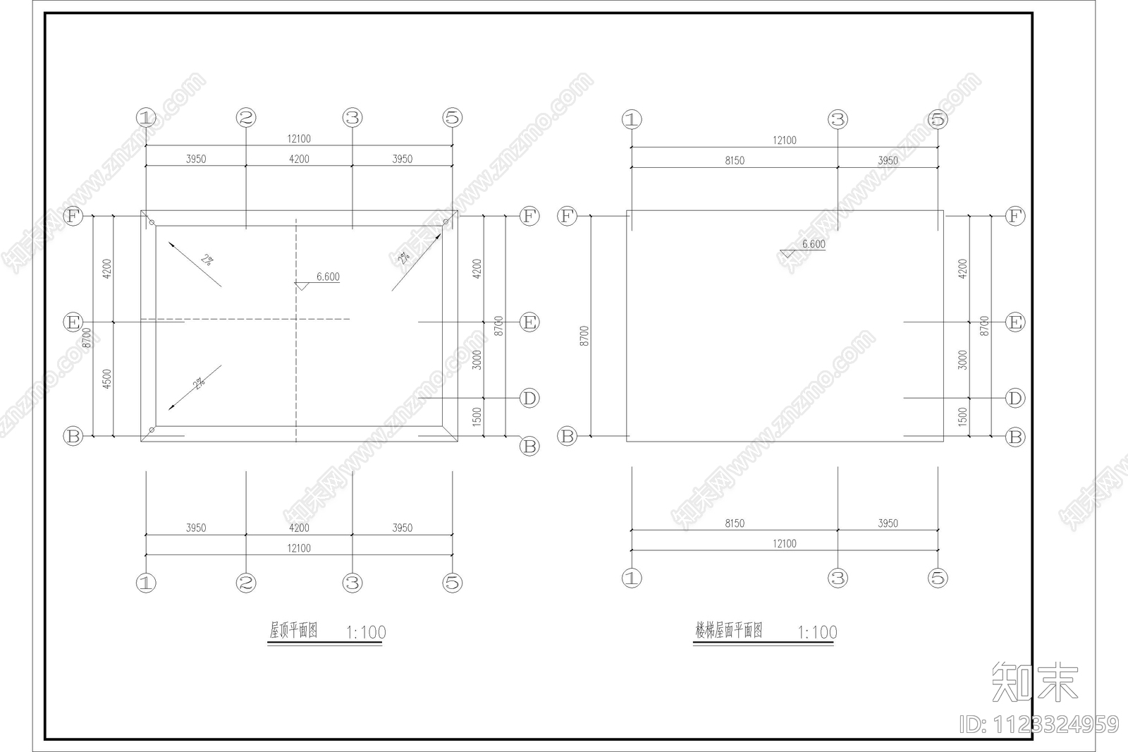 自建房别墅设计cad施工图下载【ID:1123324959】