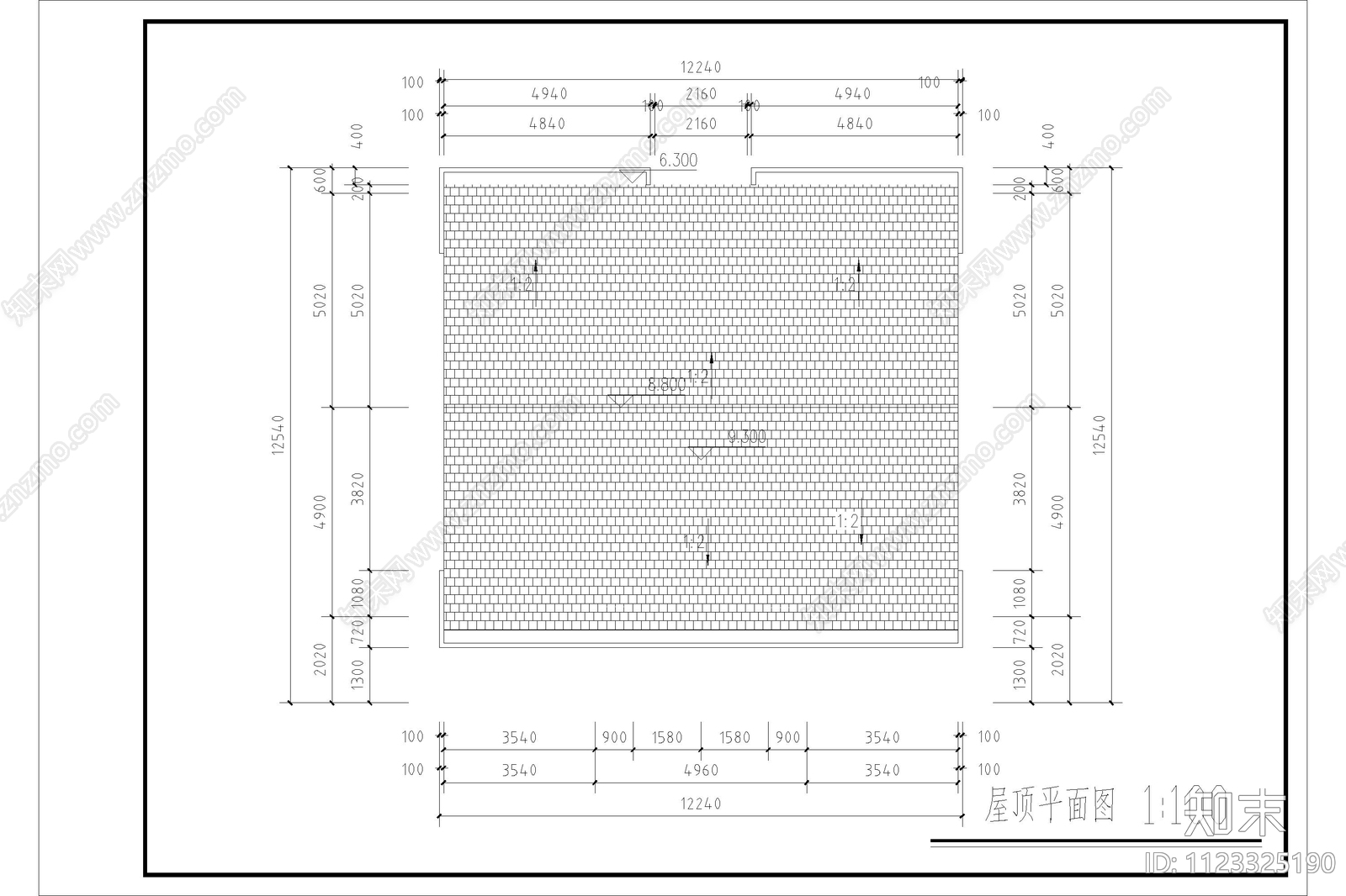 自建房别墅设计cad施工图下载【ID:1123325190】