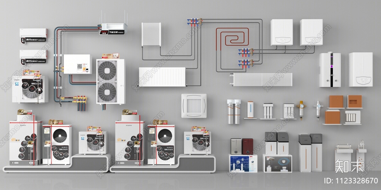 空调系统3D模型下载【ID:1123328670】