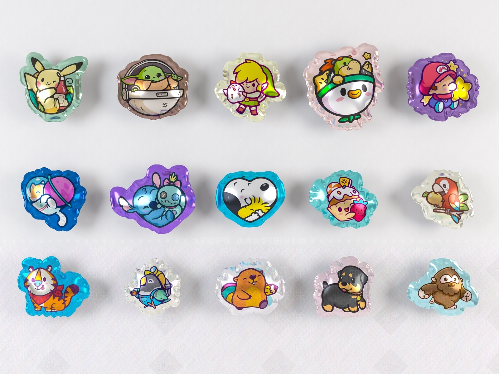 现代装饰气球3D模型下载【ID:1123335625】