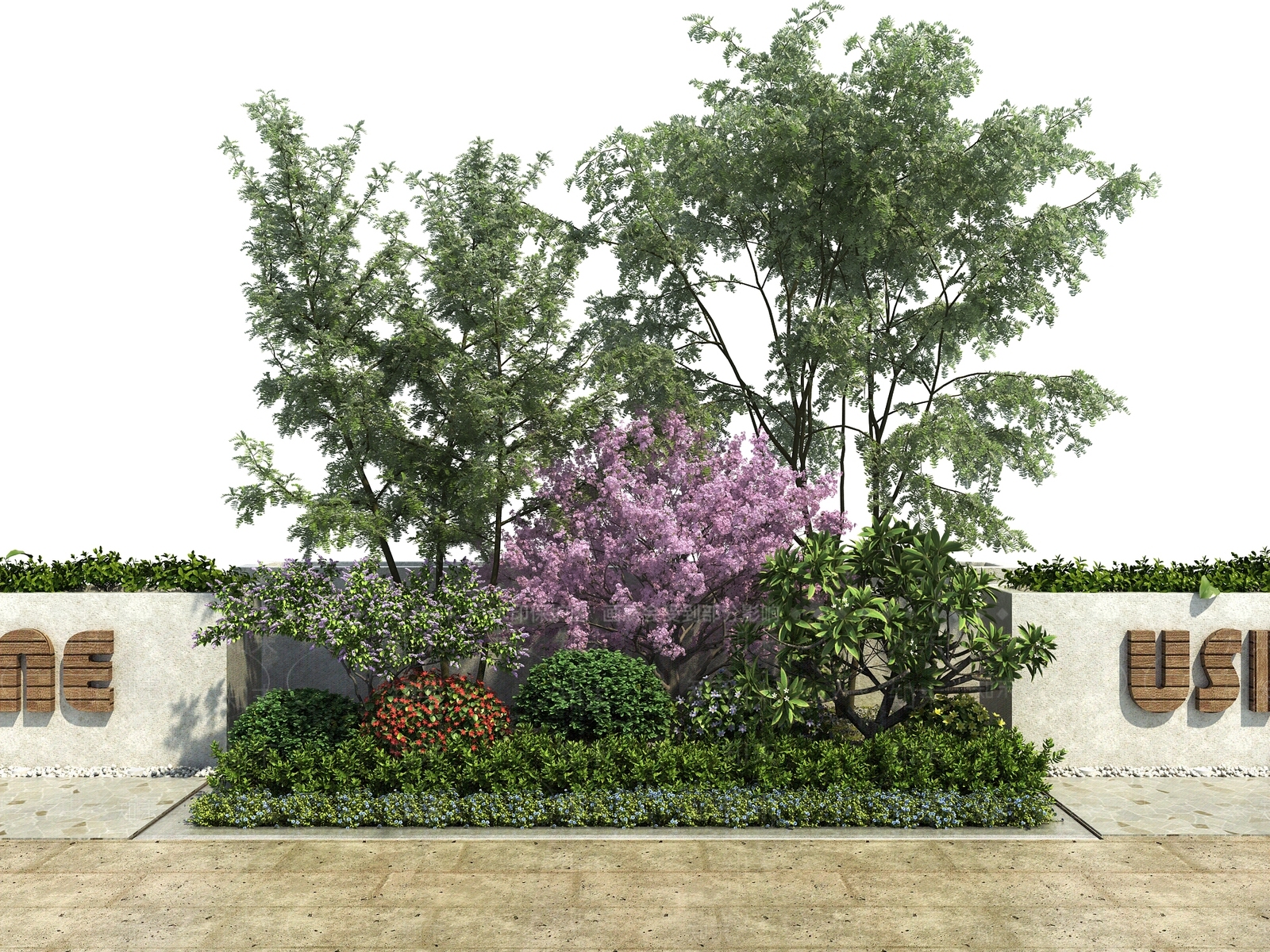花坛3D模型下载【ID:1123345509】