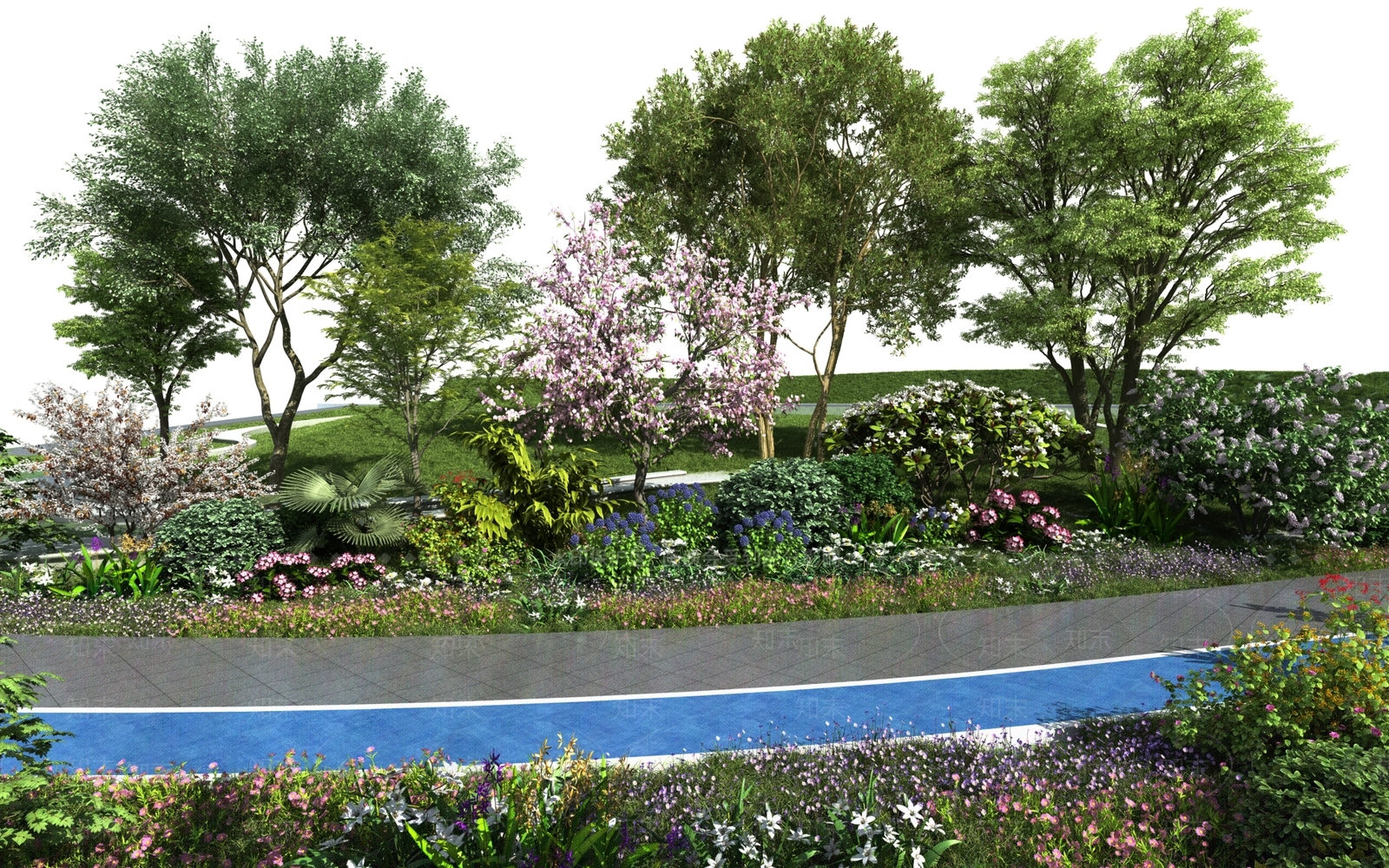 花坛3D模型下载【ID:1123345904】