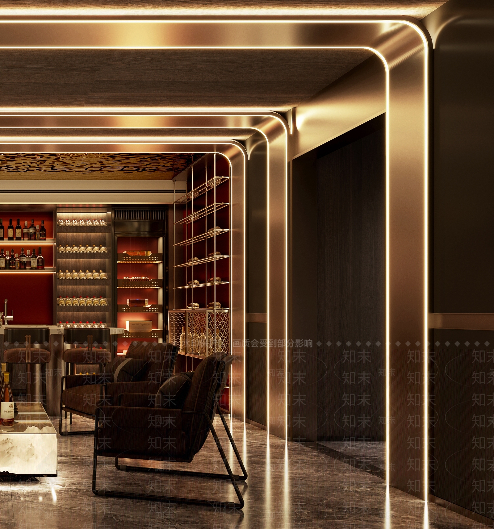 现代酒吧3D模型下载【ID:1123346489】