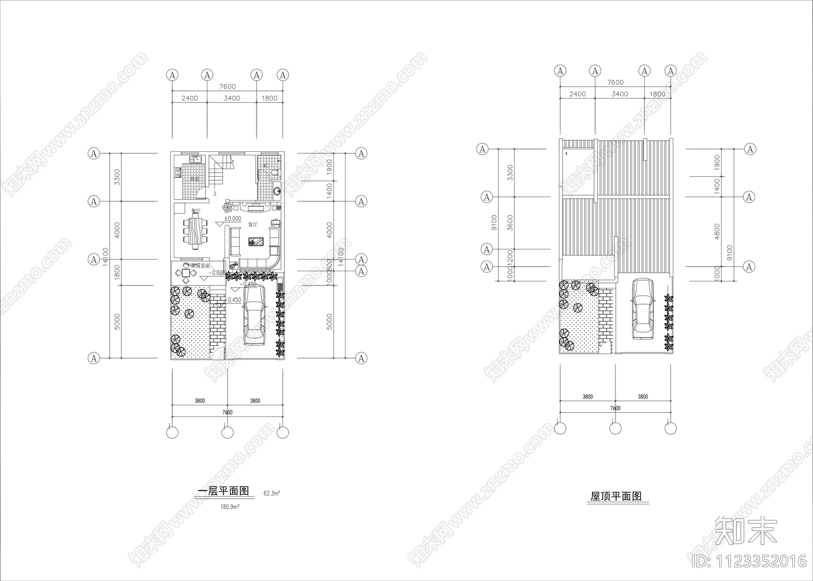 徽派建筑CADcad施工图下载【ID:1123352016】