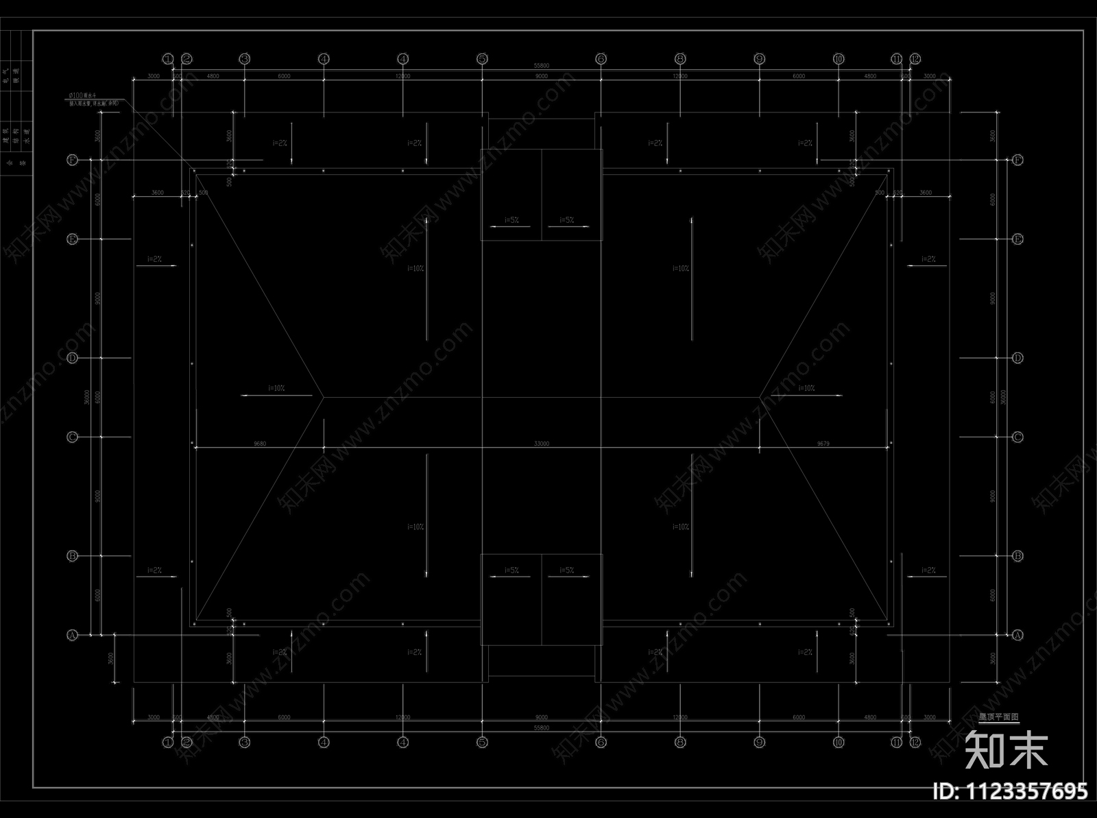 体育馆建筑cad施工图下载【ID:1123357695】