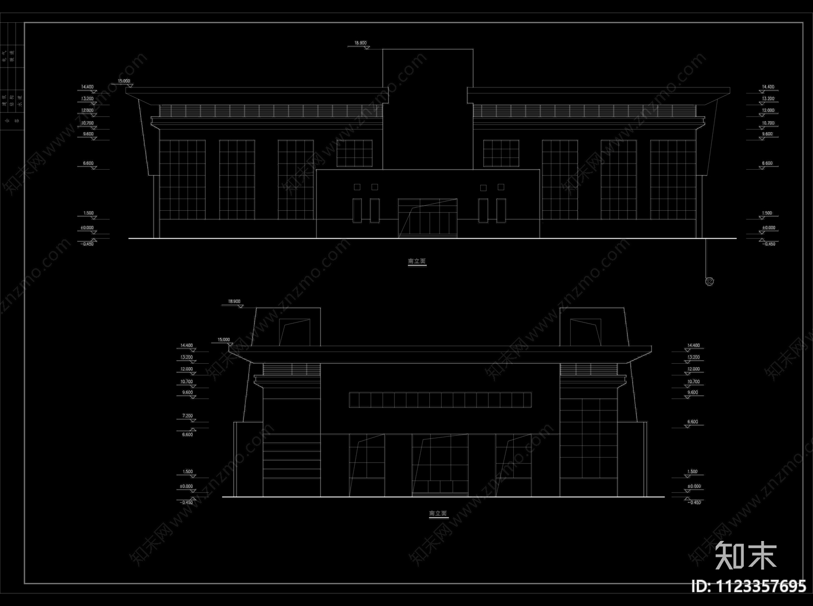 体育馆建筑cad施工图下载【ID:1123357695】