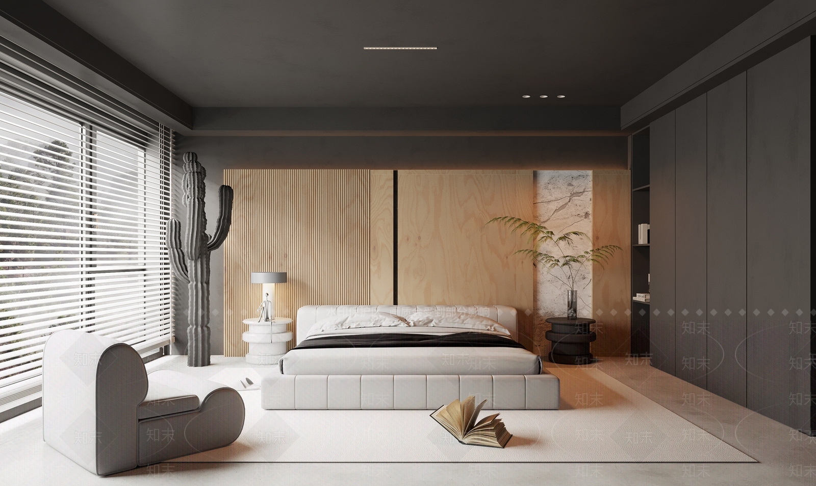 现代卧室3D模型下载【ID:1123360401】_知末3d模型网