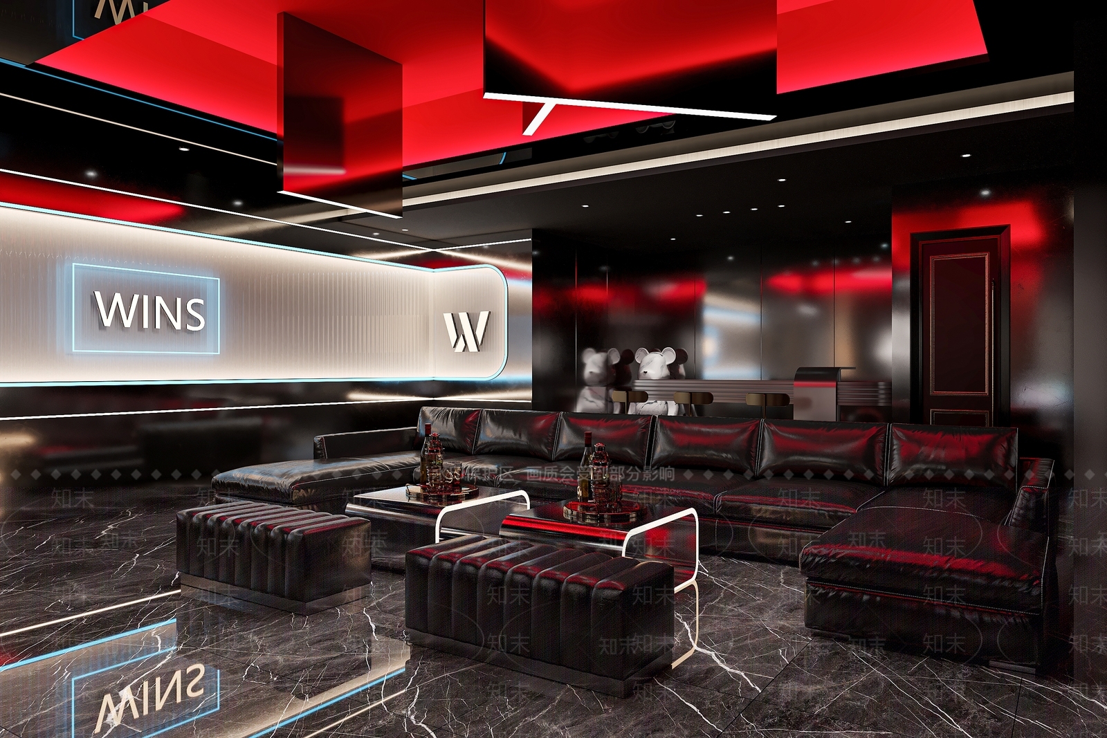 现代KTV包厢3D模型下载【ID:1123379093】