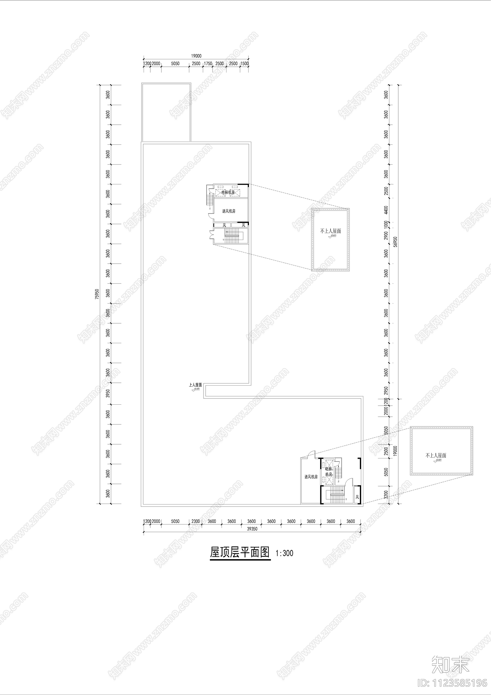 学生宿舍楼cad施工图下载【ID:1123585196】