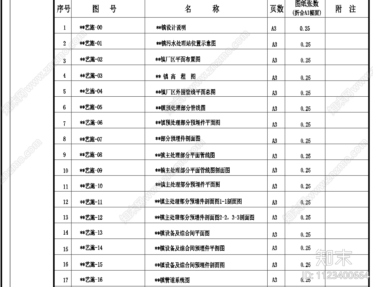 300立方米污水处理工程工艺CAD图纸施工图下载【ID:1123400664】