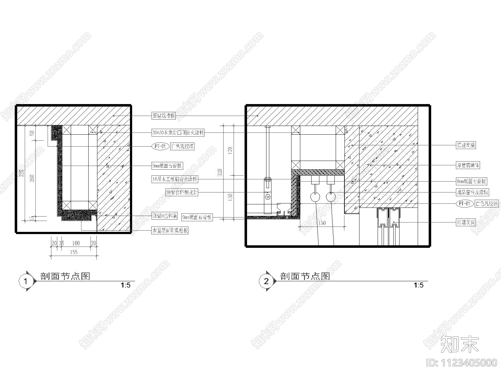 现代异形公寓设计cad施工图下载【ID:1123405000】