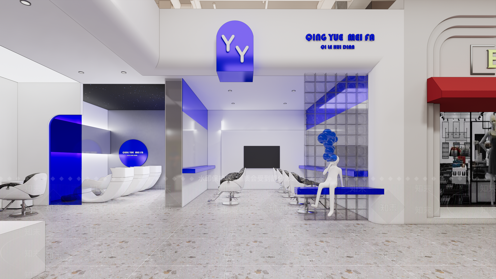 现代理发店SU模型下载【ID:1123413456】