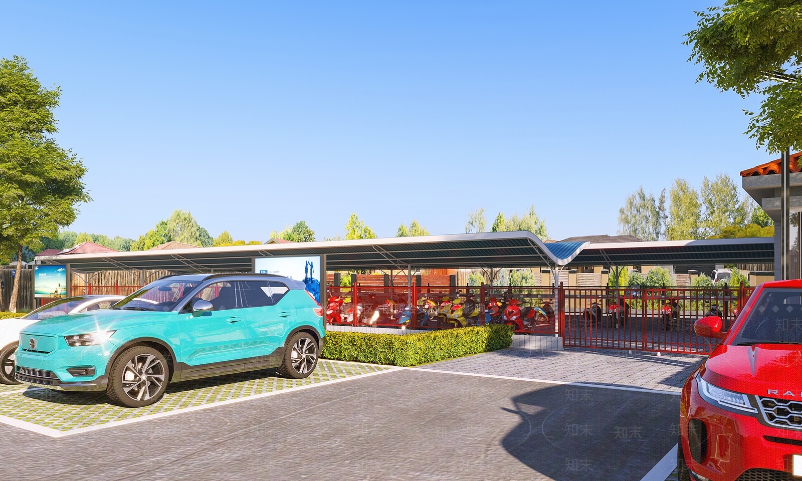 现代停车场3D模型下载【ID:1123414361】