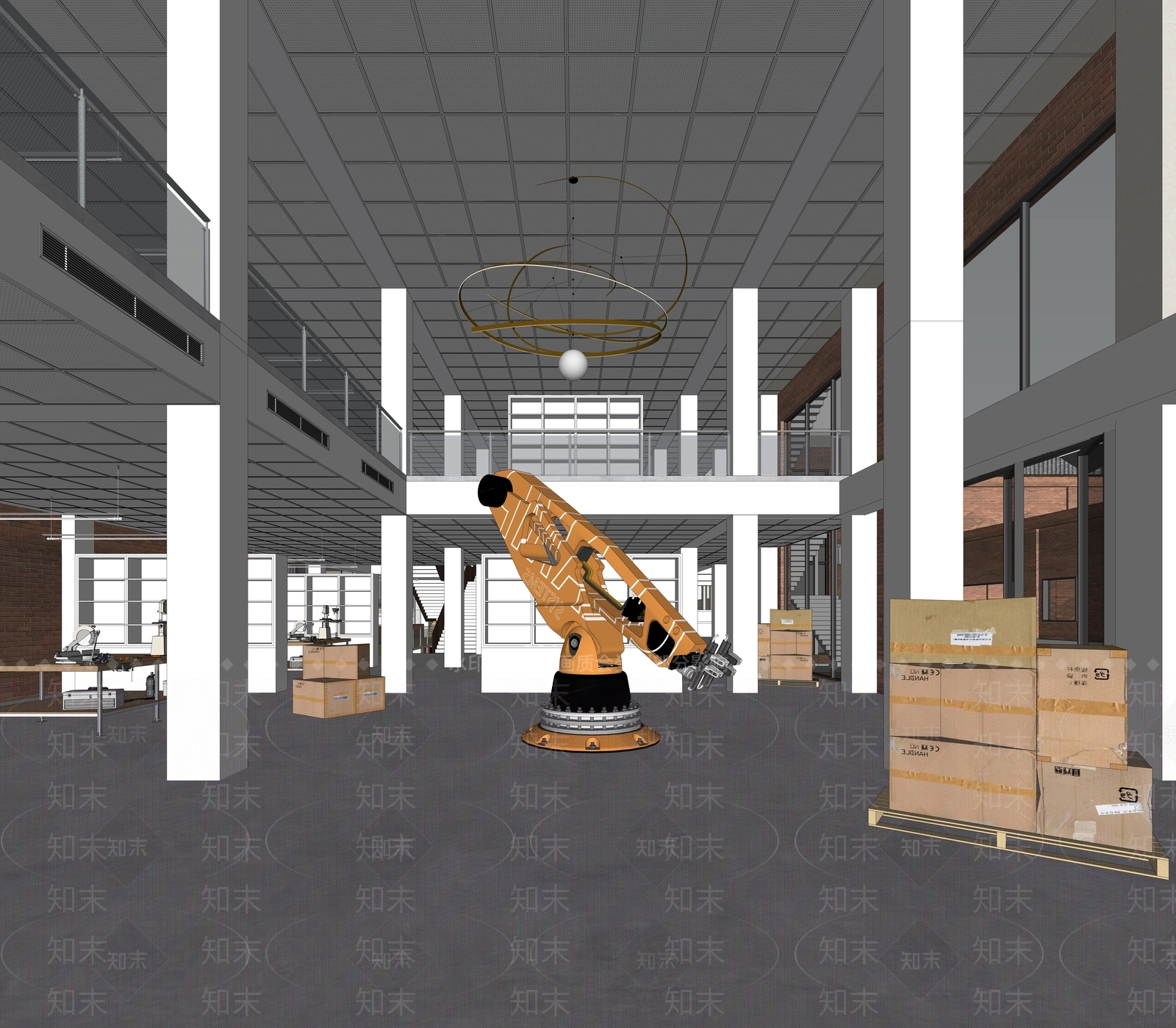 现代创客空间SU模型下载【ID:1123415673】