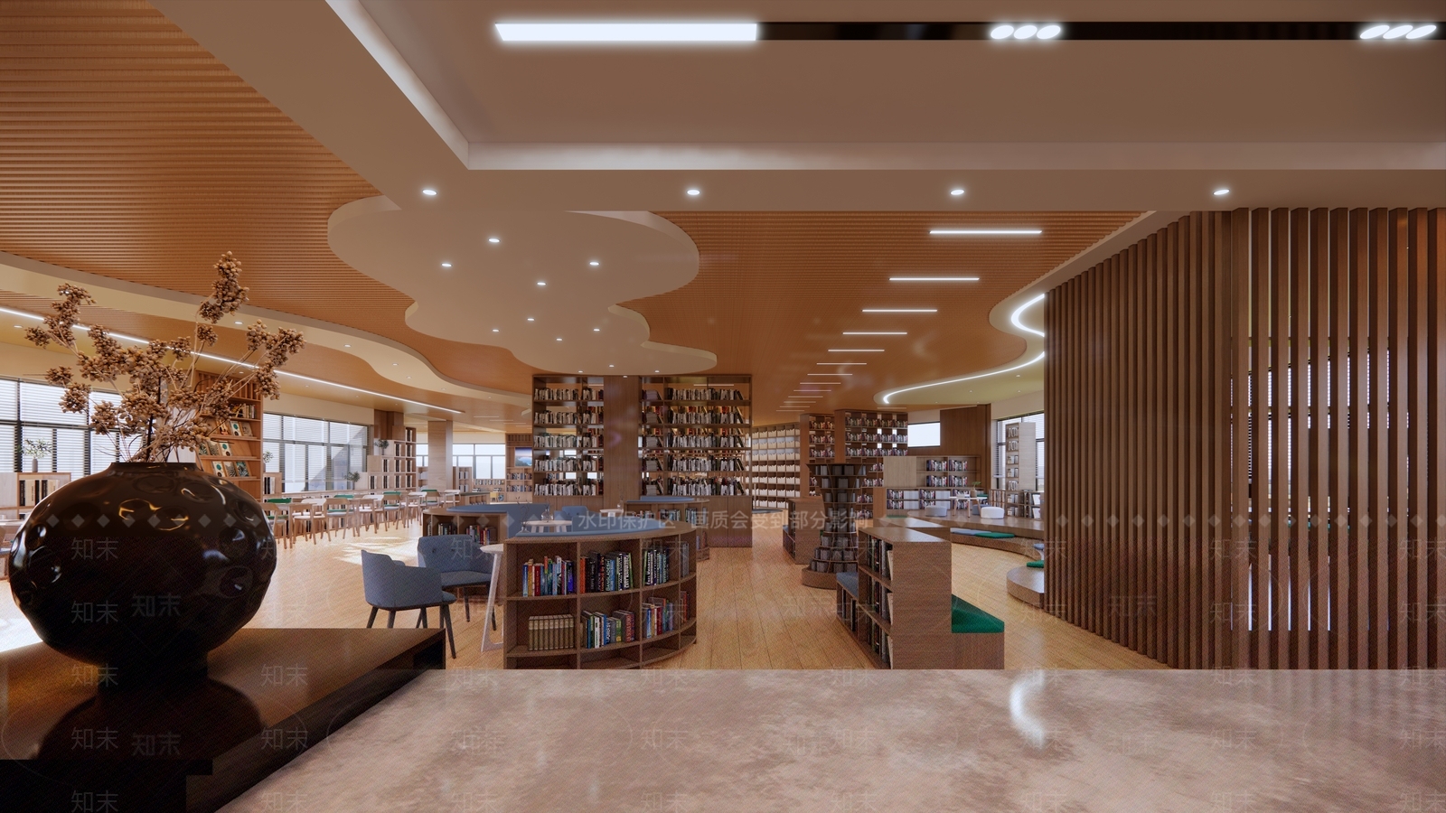 现代书店SU模型下载【ID:1123637687】