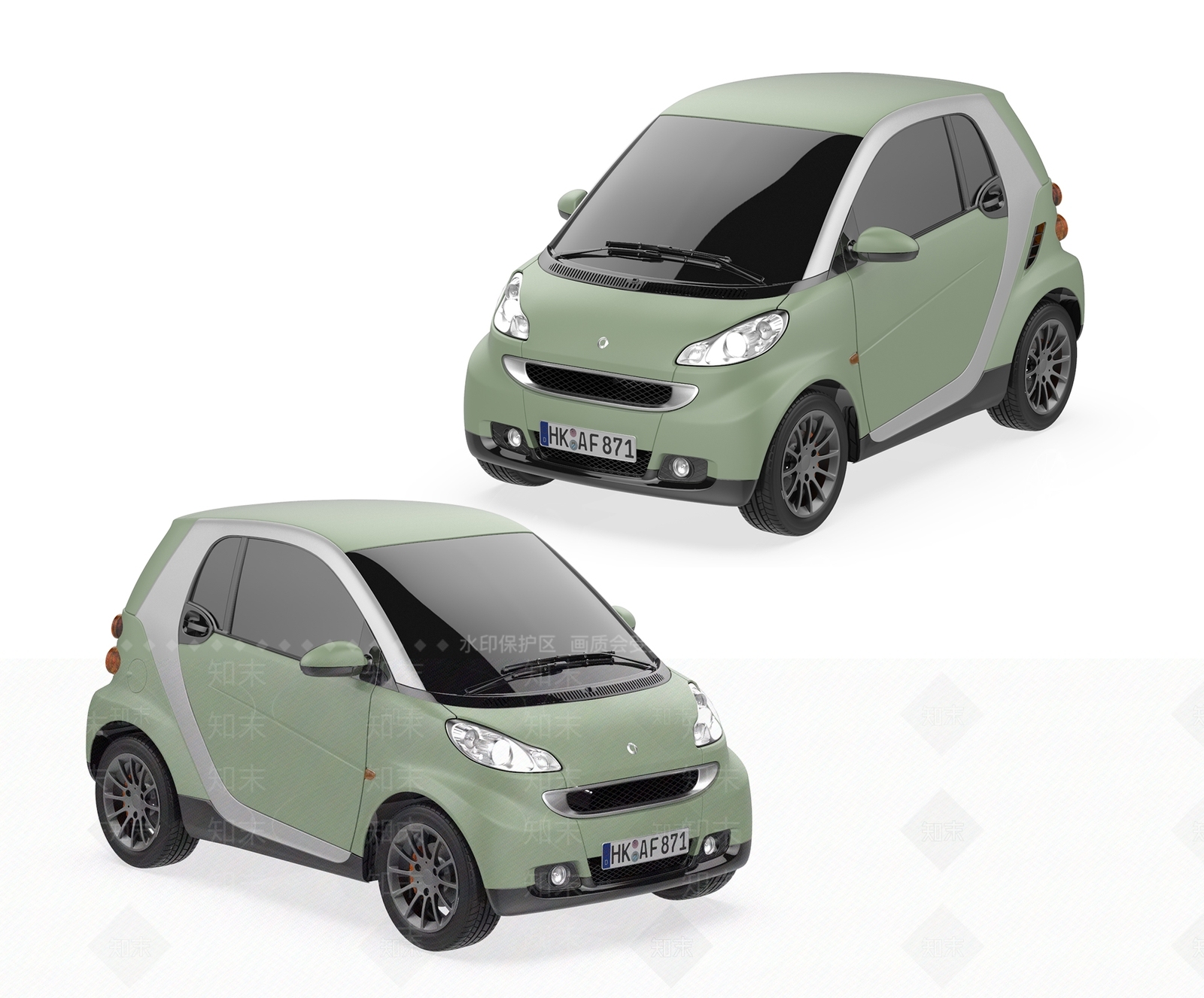 奔驰smart汽车3D模型下载【ID:1123429897】_知末3d模型网