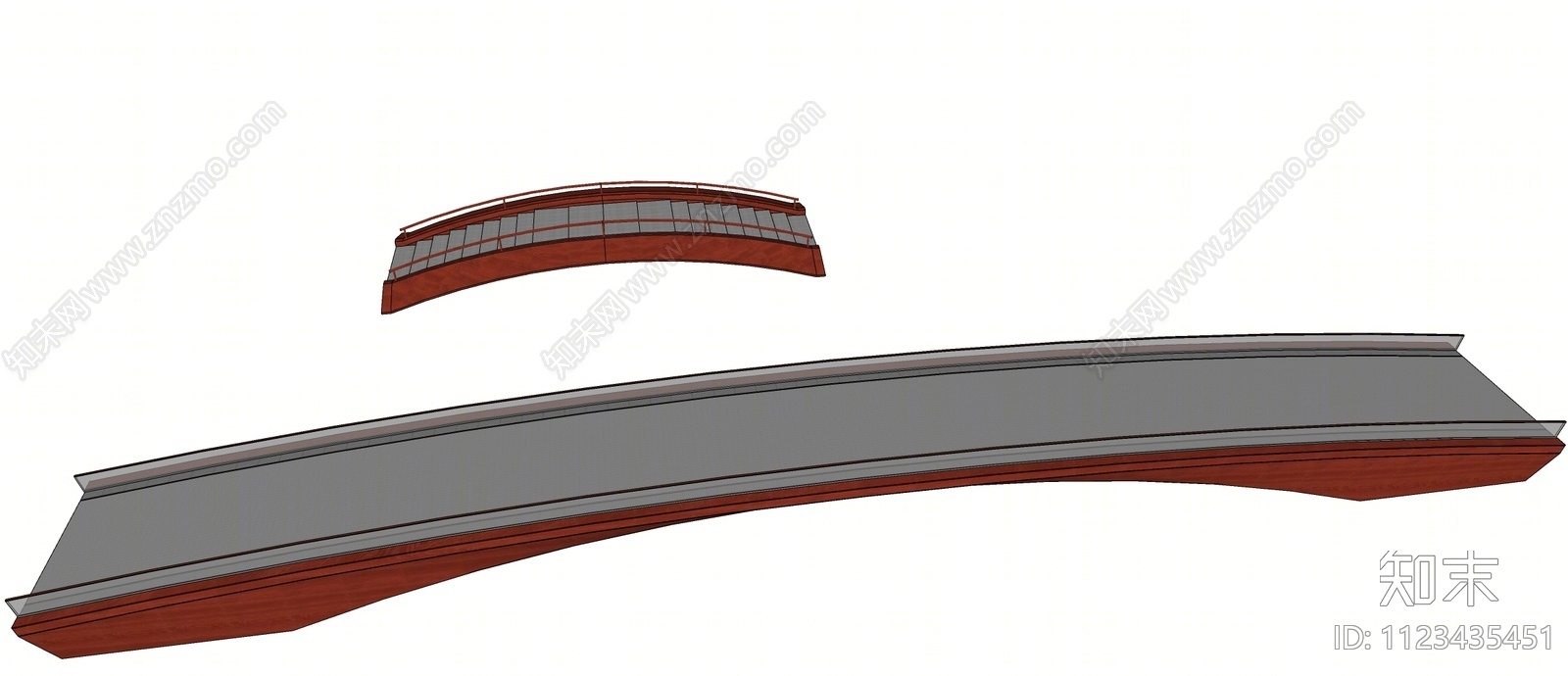 新中式景观桥SU模型下载【ID:1123435451】