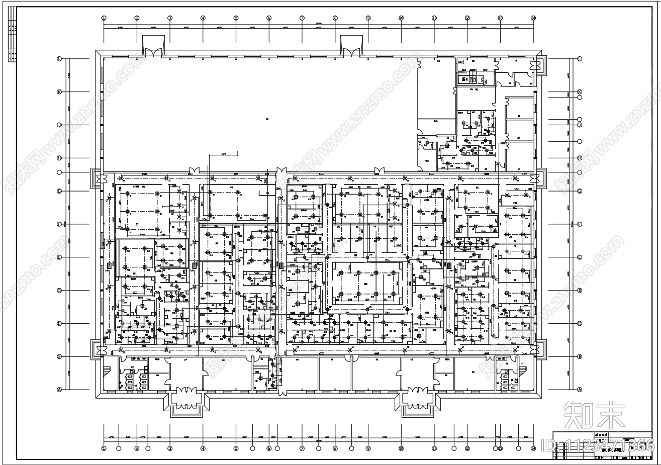 药厂洁净厂房净化空调设计CAD图施工图下载【ID:1123471366】