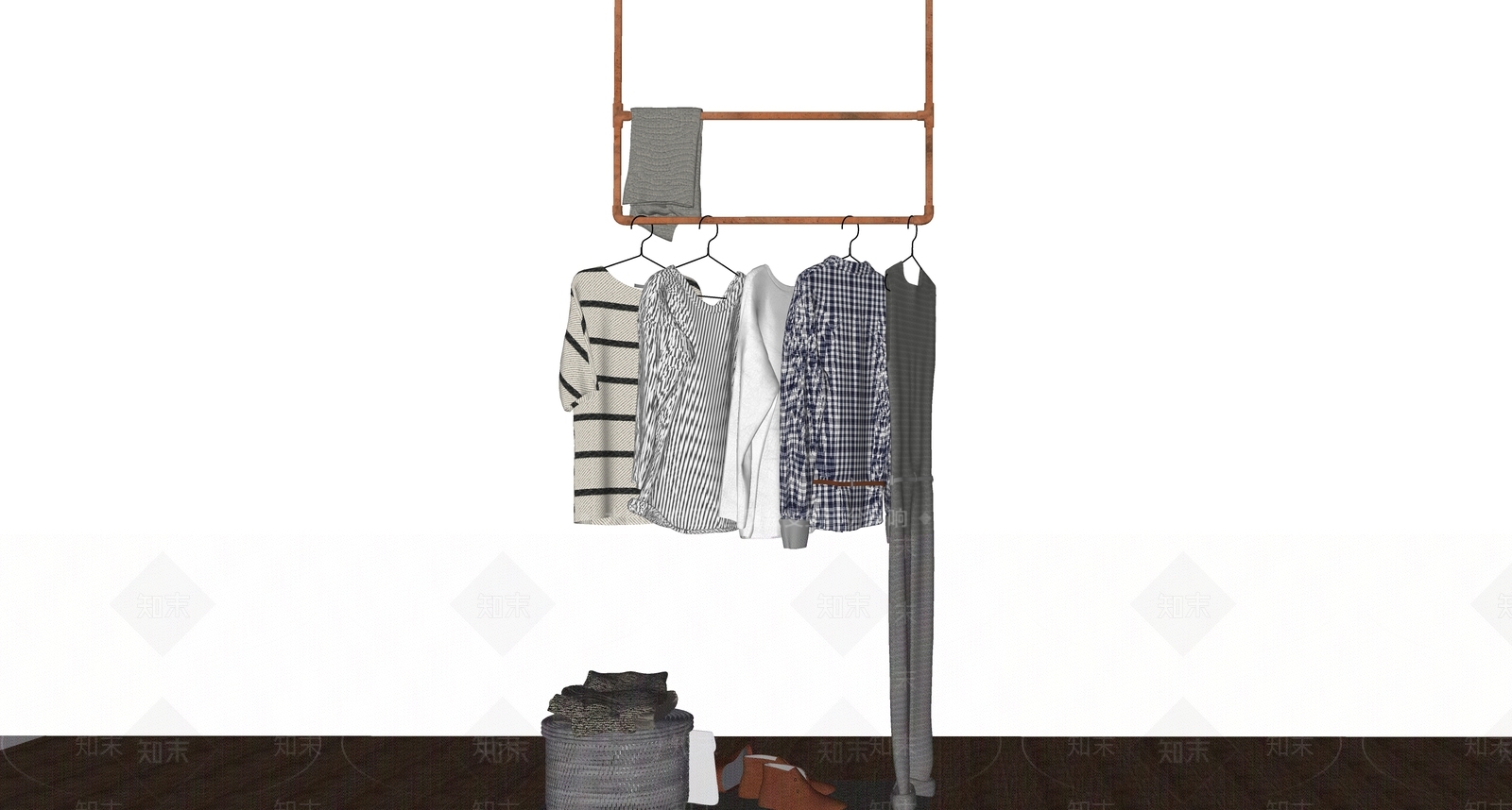 现代服装SU模型下载【ID:1123486410】