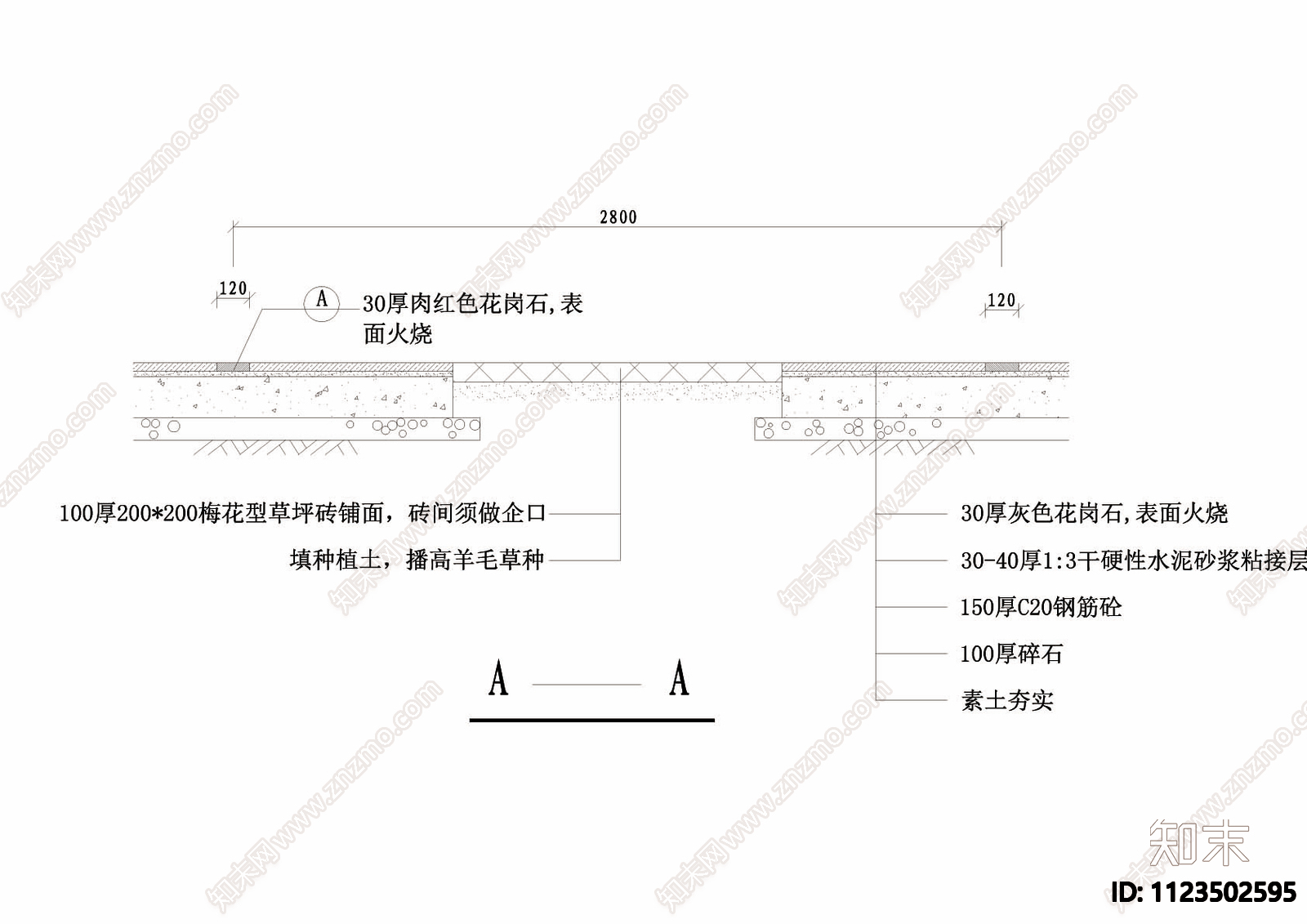 小型停车场平面及做法cad施工图下载【ID:1123502595】