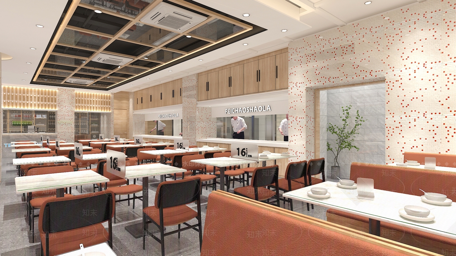 现代茶餐厅3D模型下载【ID:1123510829】