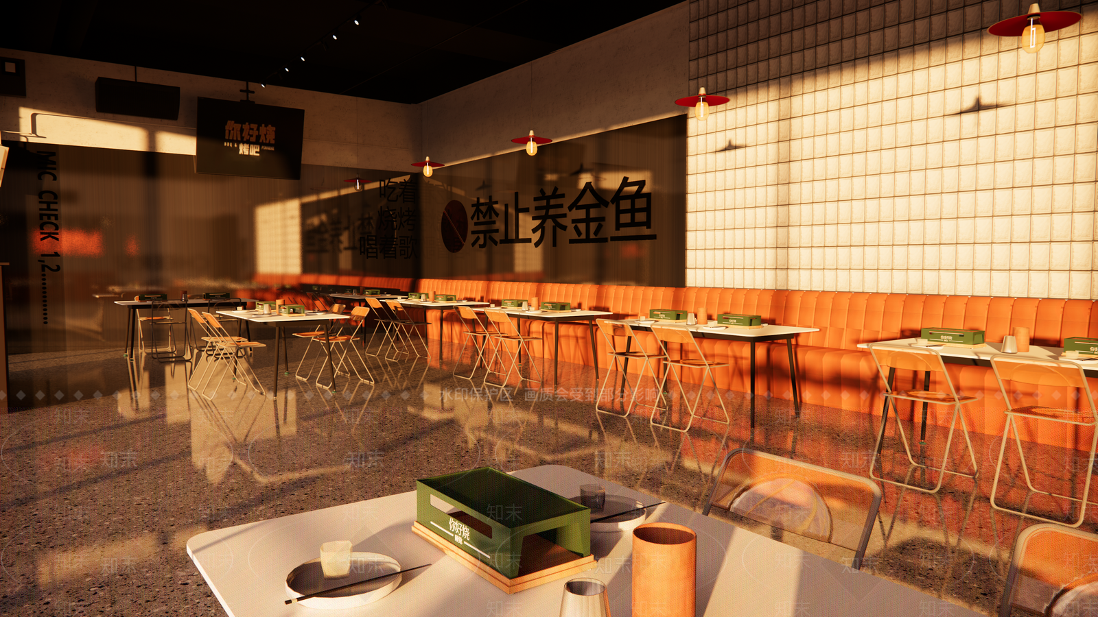 工业快餐店SU模型下载【ID:1123512256】