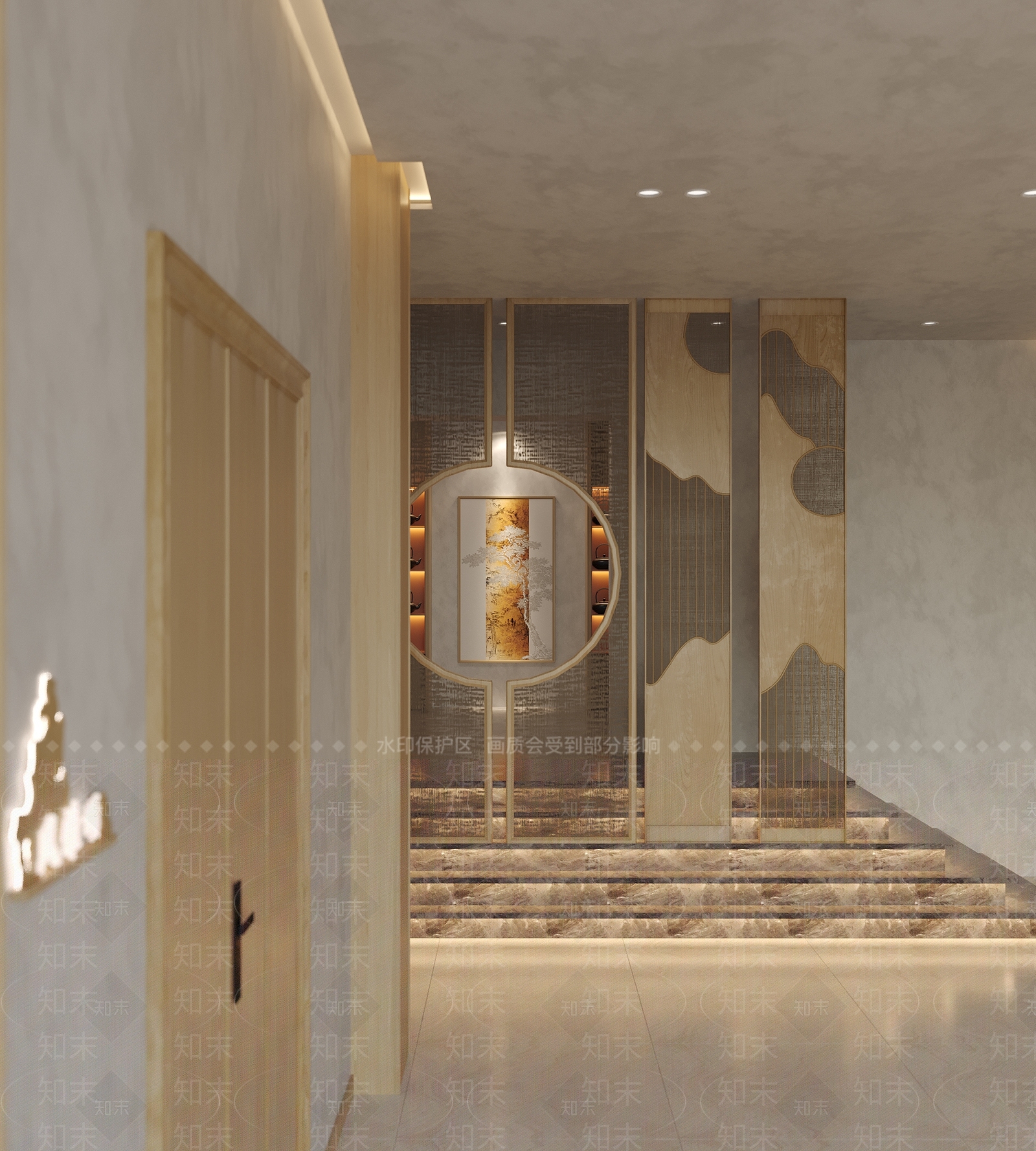新中式茶叶店3D模型下载【ID:1123516776】