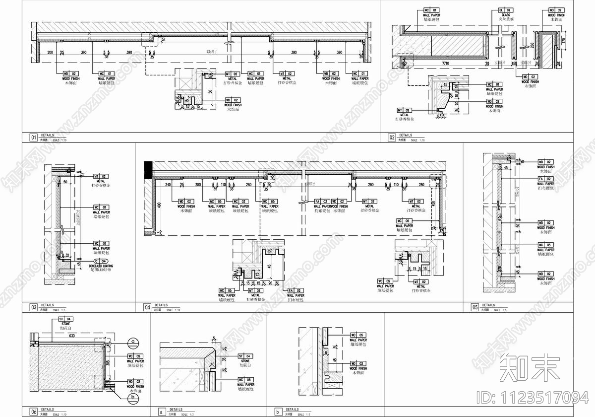 260㎡四层小别墅施工图下载【ID:1123517094】