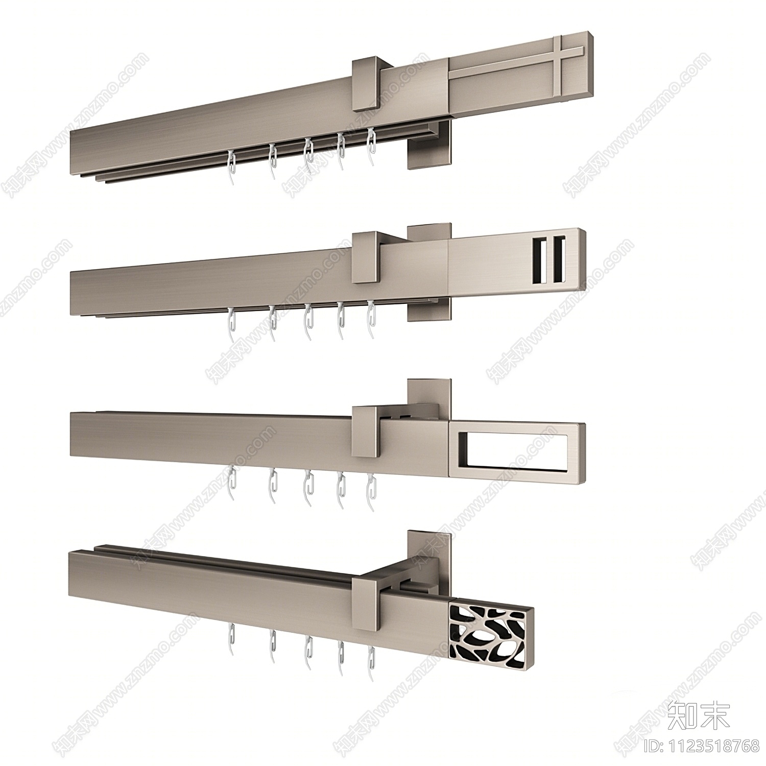 窗帘轨道3D模型下载【ID:1123518768】