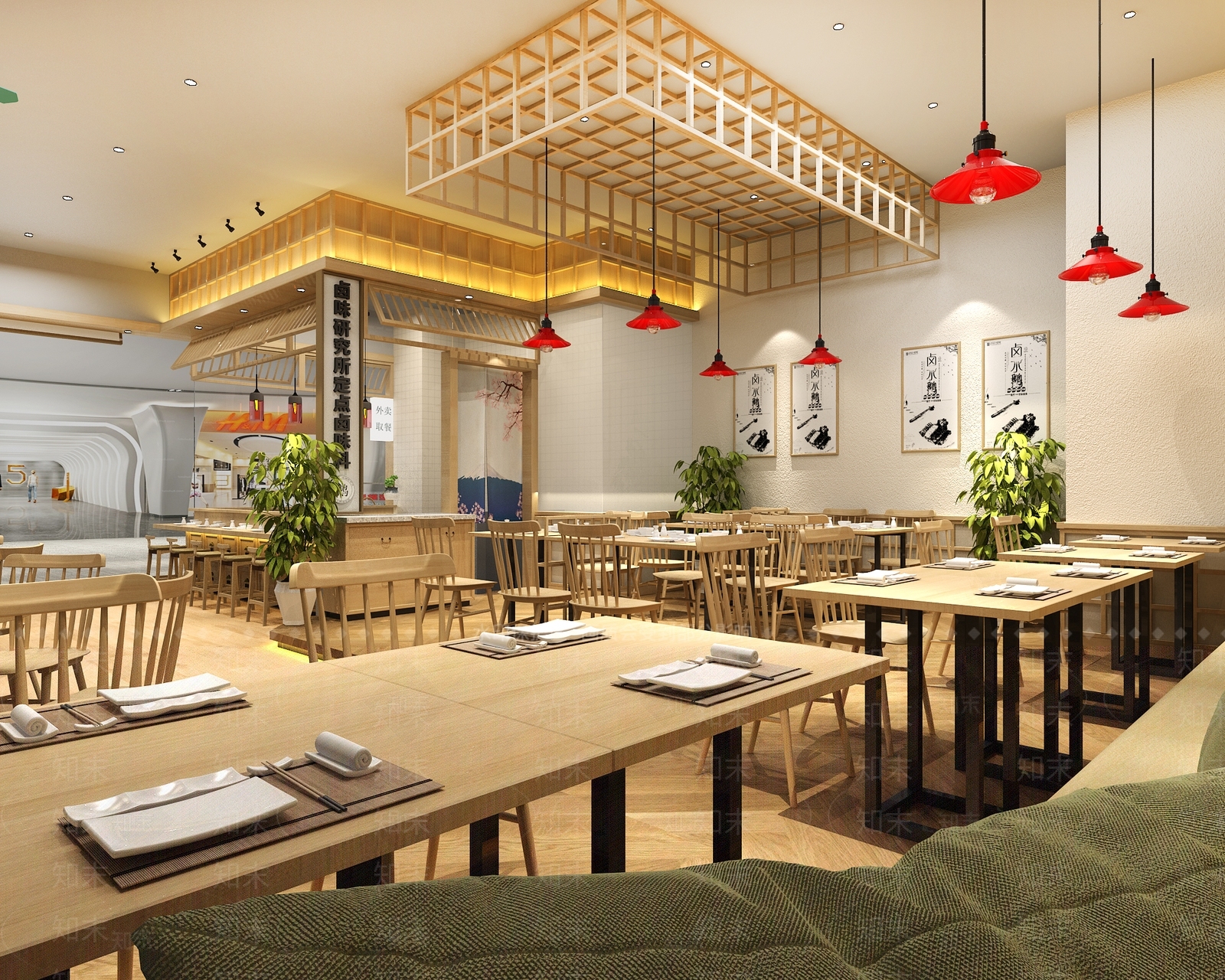 现代快餐店3D模型下载【ID:1123520323】