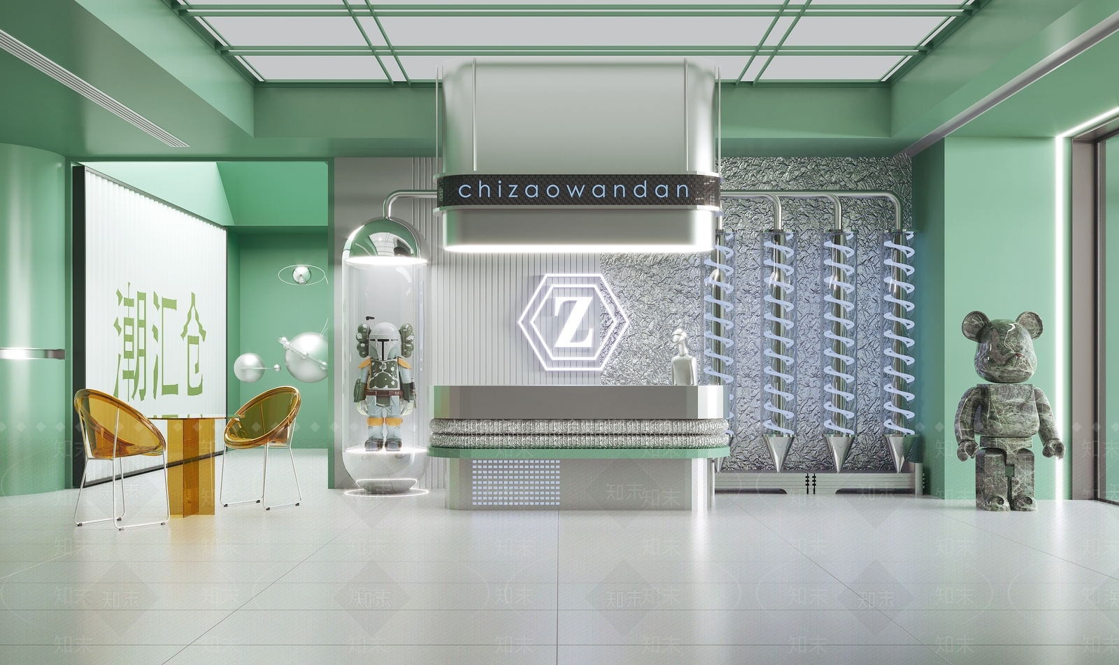现代潮玩店SU模型下载【ID:1123534171】